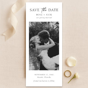 Save The Date Photo de signet élégant minimaliste moderne romant