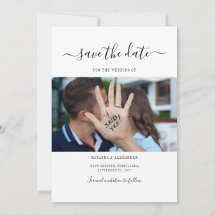 Save The Date Photo de style moderne