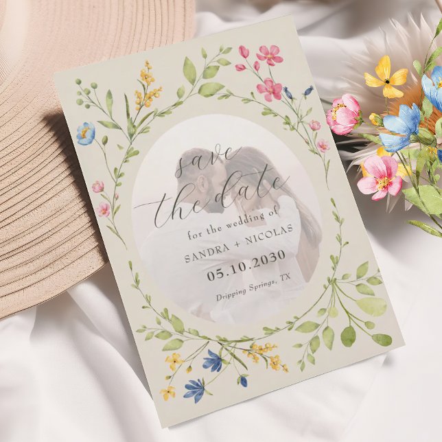 Save The Date Photo d'Ivory Wildflower (Créateur téléchargé)
