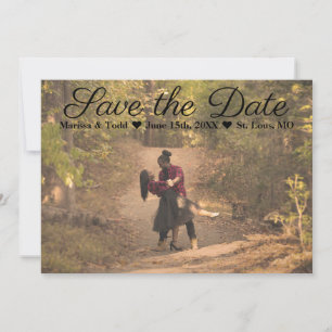 Save The Date Photo double face classique Enregistrer la date