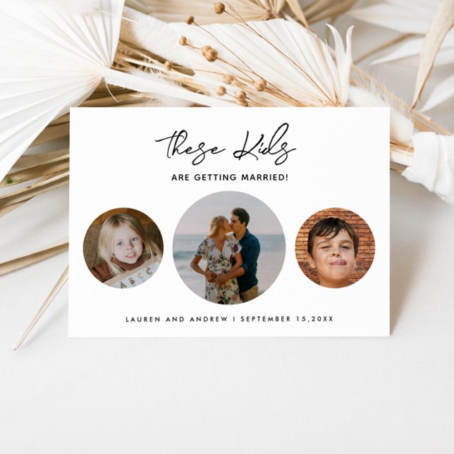 Save The Date Photo Drôle Ces Enfants Se Marient Mariage (Créateur téléchargé)