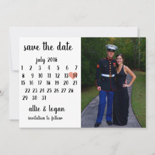 Save The Date Photo du calendrier Enregistrer la date