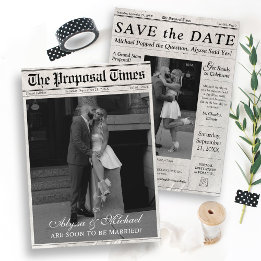 Save The Date Photo Du Journal Moderne The Proposal Times Branch