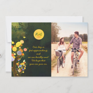 Save The Date Photo du Mariage de l'arbre rustique Enregistrer l