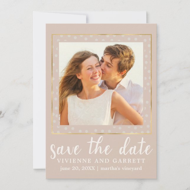 Save The Date Photo d'un Mariage de photos Enregistrer la date (Devant)