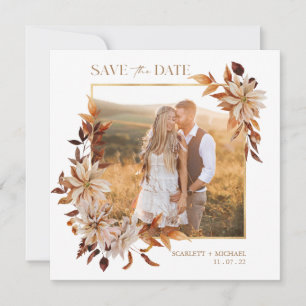Save The Date Photo Élégante d'Automne