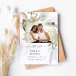 Save The Date Photo Eucalyptus Glow Enregistrer la date 3<br><div class="desc">Préparez vos invités à fêter votre mariage ou votre fête avec votre Eucalyptus Glow Photo Save the Date Card.</div>