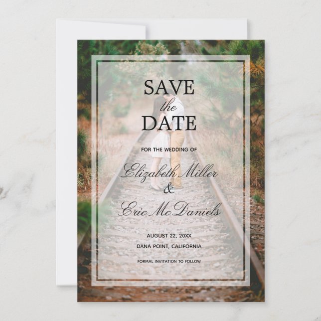 Save The Date Photo fiançailles (Devant)