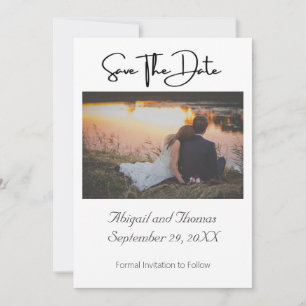Save The Date Photo Formal Elégant Moderne tendance Chic