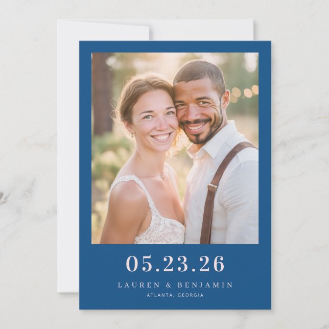 Save The Date Photo joyeuse de la Marine (Devant)