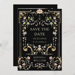 Save The Date Photo Mariage de l'Ornat victorien Grace Floral Fr