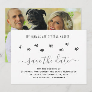 Save The Date Photo Mariage personnalisée pour animaux de compag