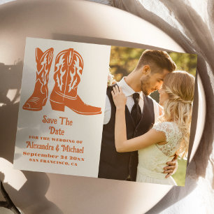 Save The Date Photo Mariage Ranch Occidental Sud-Ouest