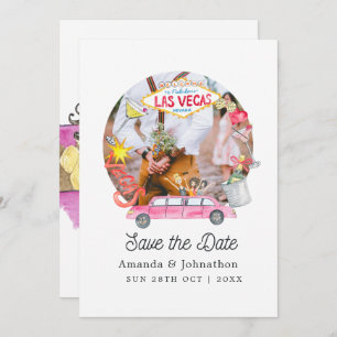 Save The Date Photo Mariage Whimsical Las Vegas
