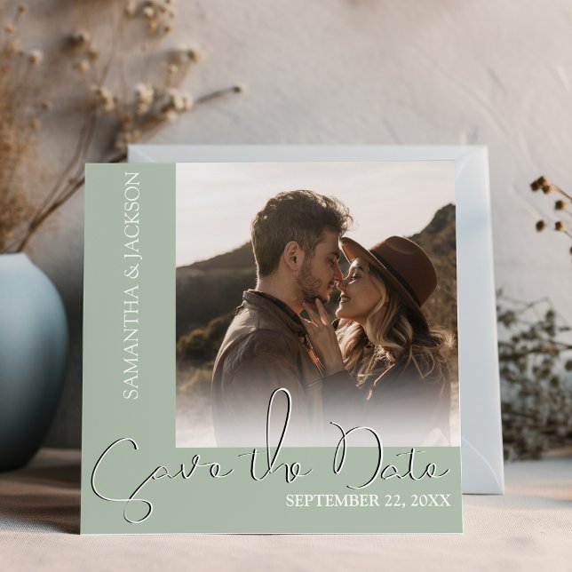 Save The Date Photo Minimaliste Moderne | (Créateur téléchargé)