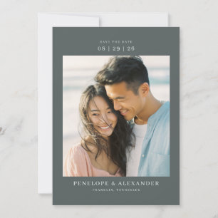 Save The Date Photo minimaliste pastel calme
