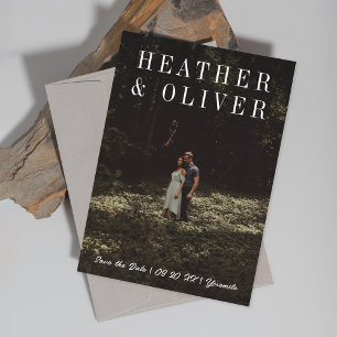 Save The Date Photo minimaliste serif