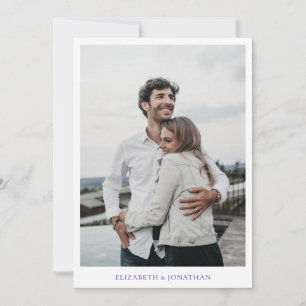 Save The Date Photo minimaliste simple et chic