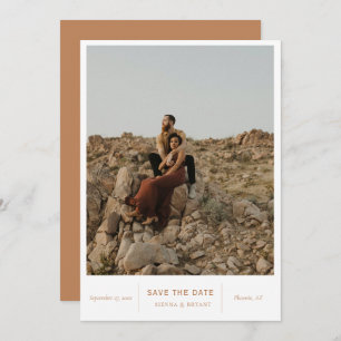Save The Date Photo moderne chic