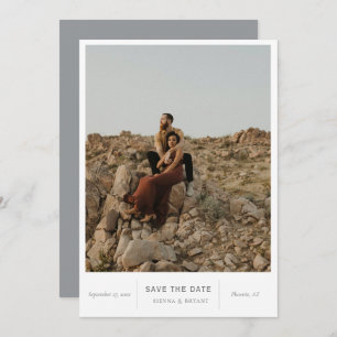 Save The Date Photo moderne chic