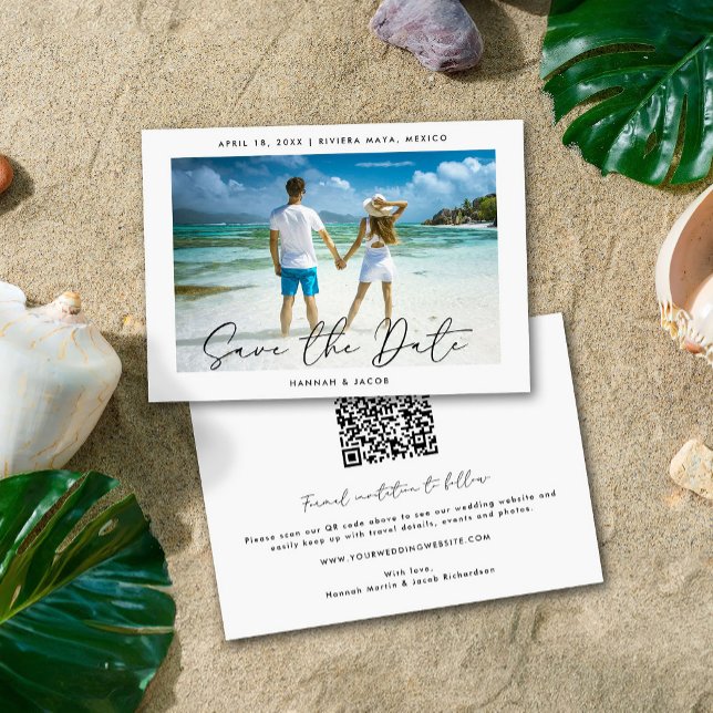 Save The Date Photo moderne Enregistrer la date (Créateur téléchargé)