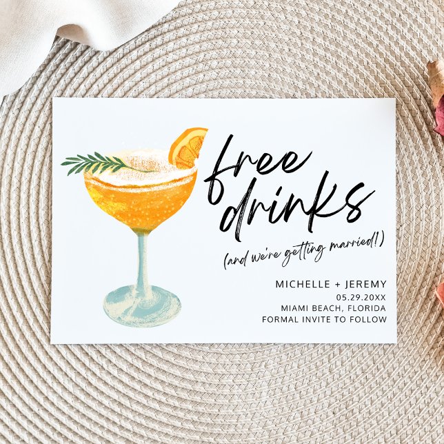 Save The Date Photo Moderne Mariage Drôle Enregistrer La Date (Créateur téléchargé)