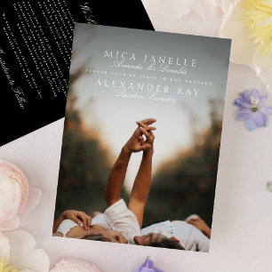 Save The Date Photo officielle Noir Blanc Classic Noms complets