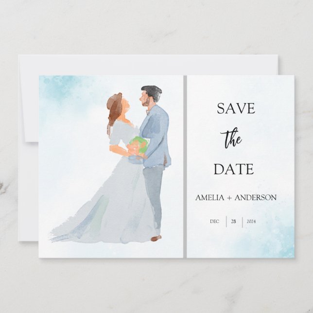Save The Date Photo personnalisée (Devant)