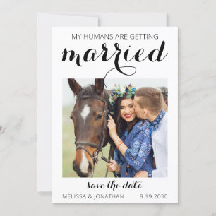 Save The Date Photo personnalisée Cheval Animaux Mariage équestr