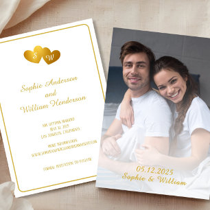 Save The Date Photo personnalisée Mariage de texte Enregistrer l