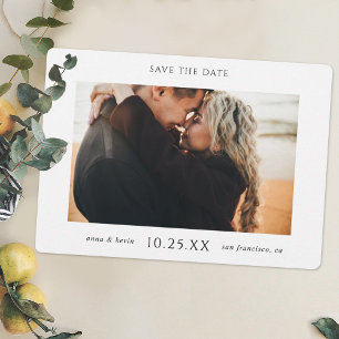 Save The Date Photo personnalisée simple et chic