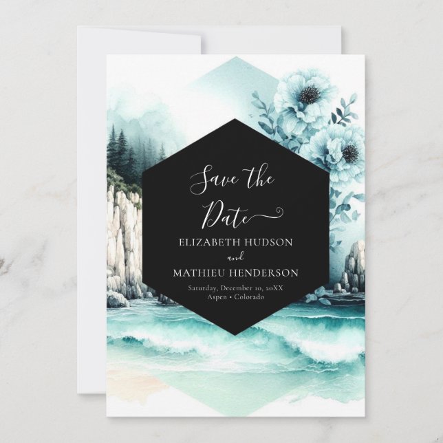 Save The Date Photo Romance Mariage nautique (Devant)