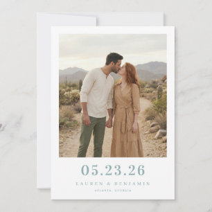 Save The Date Photo Romantique et Serein de la Terre