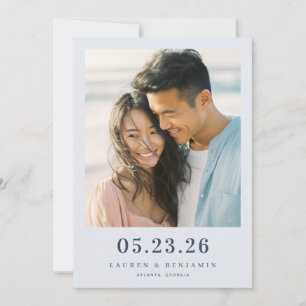 Save The Date Photo Romantique Pastel Serein