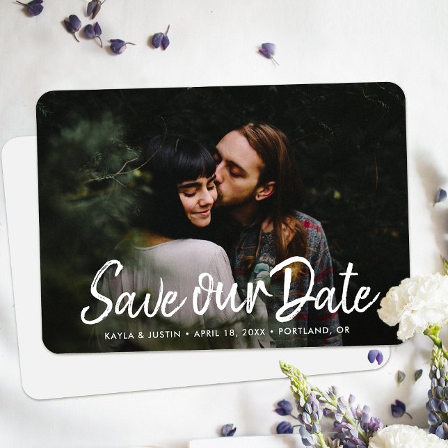 Save The Date Photo simple Enregistrer la date Mariage Inviter M (Créateur téléchargé)