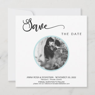 Save The Date *~* PHOTO Simple Mariage Boho Enregistrer la date