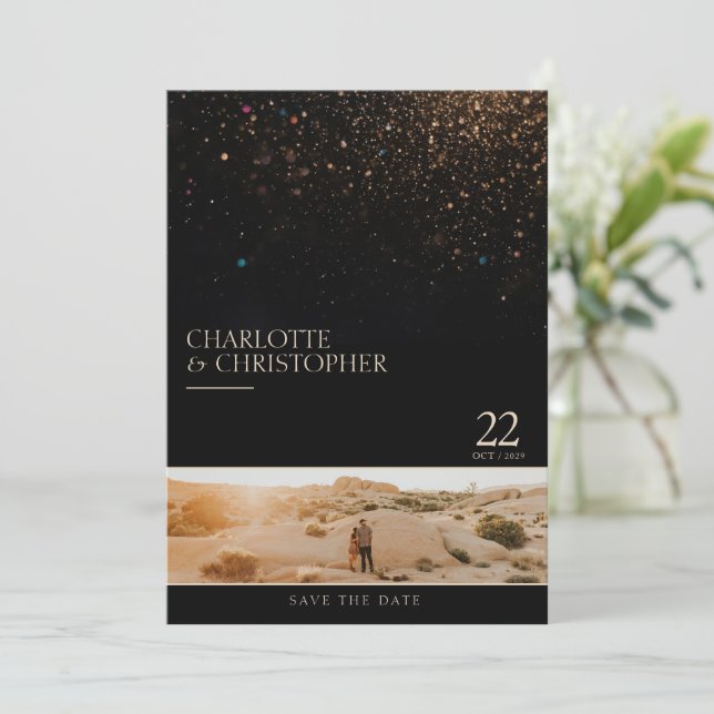 Save The Date Photo Stardust (Debout devant)