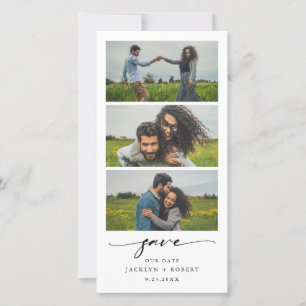Save The Date Photo Strip Enregistrer la date Photo Booth Mariag