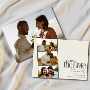 Save The Date Photo Strip Modern Wedding Enregistrer la date