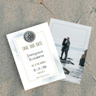 Save The Date Photo vintage de la boussole