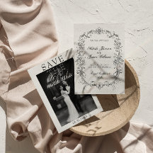 Photo vintage noir et blanc Mariage à l'ancienne