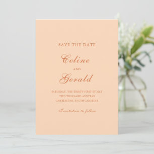 Save The Date Photographie classique Mariage élégant