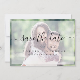 Save The Date Photographie de script simple et moderne enregistr