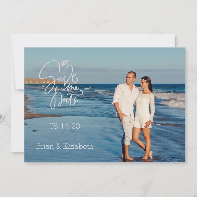Save The Date Photographie de Seashore Enregistrer la date (Devant)