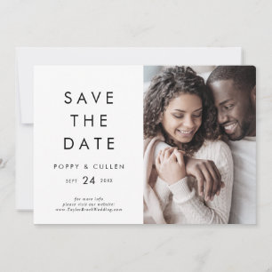 Save The Date Photographie de typographie chic