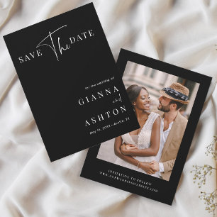 Save The Date Photographie du Mariage de calligraphie moderne no