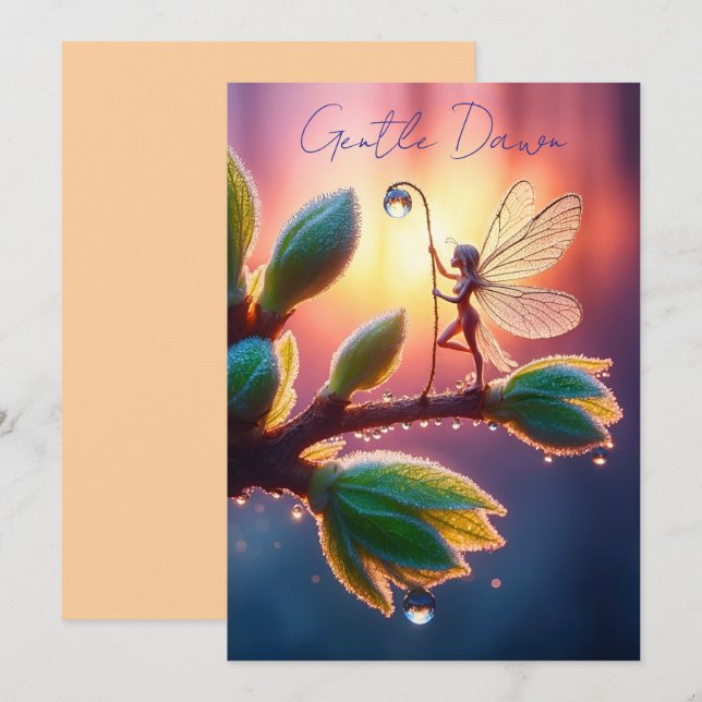 Save The Date Photographie macro fantastique d'un minuscule spri (Devant / Derrière)