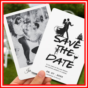 Save The Date Photographie Mariage minimaliste de Whimsical Dupé