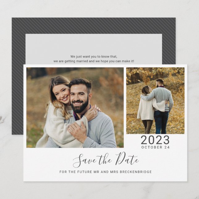 Save The Date Photos de Script 2 (Devant / Derrière)