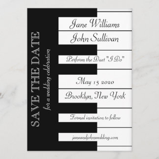 Save The Date Piano Clavier Musique Mariage Enregistrer La Date
